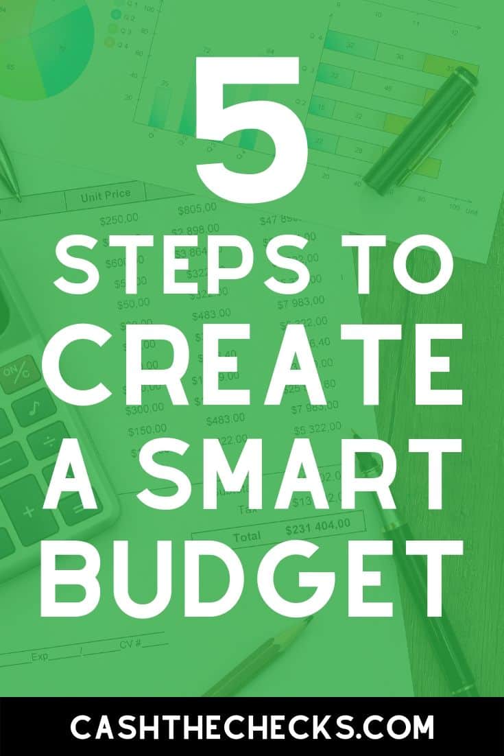 How to create a smart budget to help you and your family save money. #budget #budgeting #personalfinance #cashthechecks