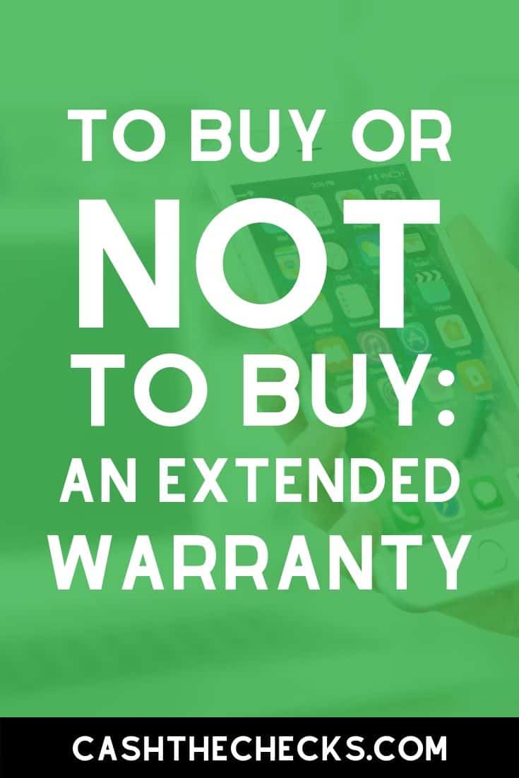 Should you buy an extended warranty? #warranty #personalfinance #cashthechecks